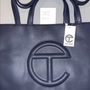 Telfar Medium Shopping Bag Navy